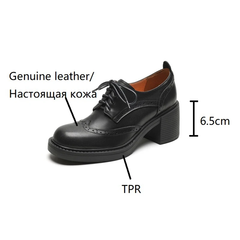 Mocassins en cuir véritable po - Oxford Lace Up Women avis et prix