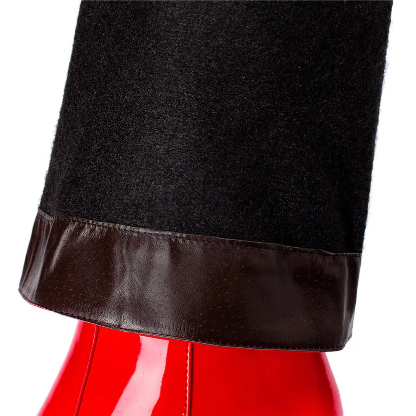 Bottes Hautes en Cuir Verni Ro - Knee High Boots Women avis et prix